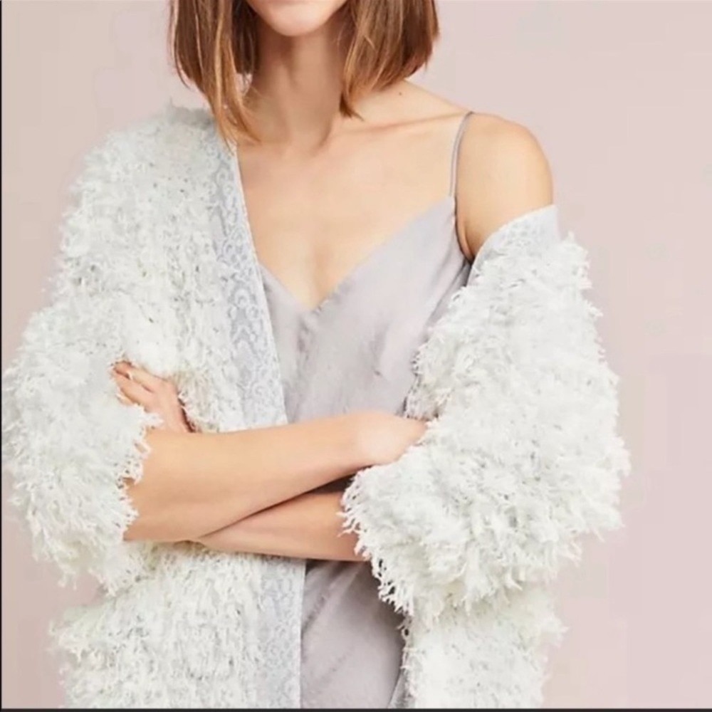 Vanessa‎ Virginia Anthropologie French Alps Shaggy Jacket M/L pockets